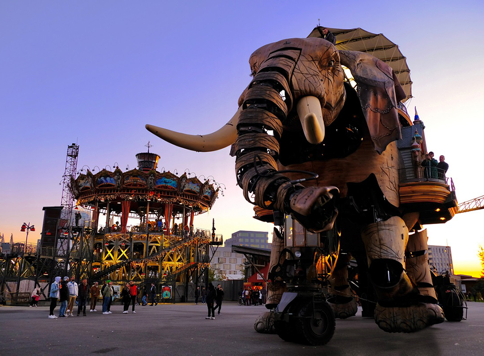 Fantasy Mechanical Island à Nantes : une aventure avec des éléphants géants et des créatures mécaniques